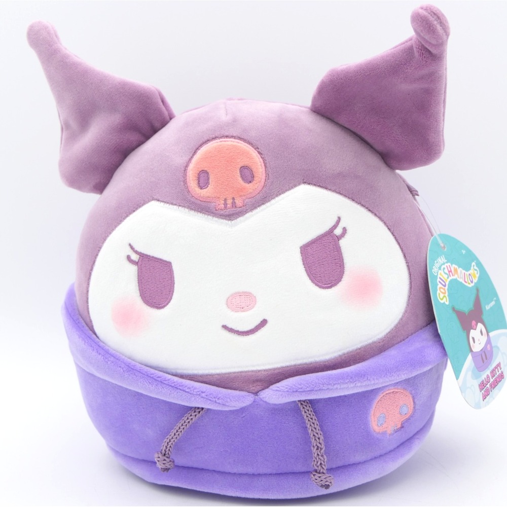 Original Squishmallows Hello Kitty And Friends Kuromi in Hoodie 8" Plush 2025
